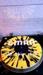 SID Chip Club slipmat on turntable SID Chip Club slipmat on turntable