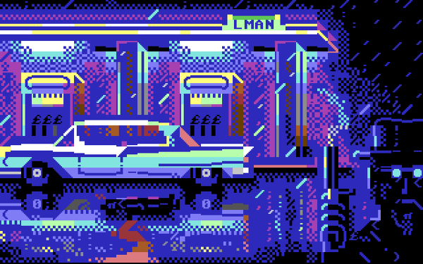LMania - Gas Station Murder PETSCII