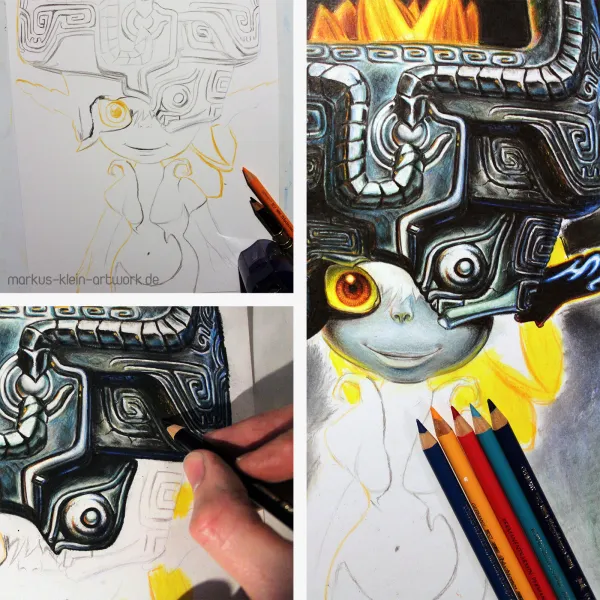 Midna WIP Collage Midna WIP Collage