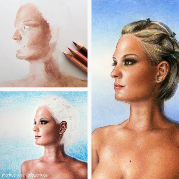Natascha In Summertime WIP Collage Natascha In Summertime WIP Collage