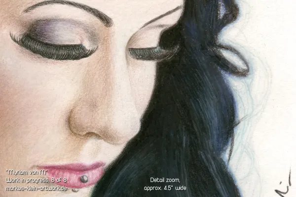 Myriam von M WIP 8/8: Detail zoom. Myriam von M WIP 8/8: Detail zoom.