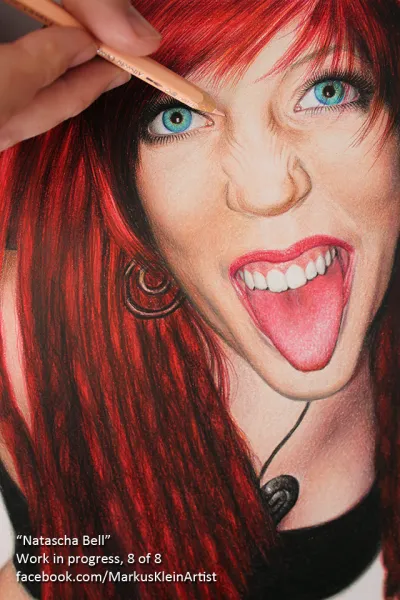 Natascha Bell WIP 8/8: Final touches. I've blurred the edges further down her body to represent the depth of field. Natascha Bell WIP 8/8: Final touches. I've blurred the edges further down her body to represent the depth of field.