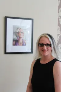 Natascha Klein with her portrait <3

(Photo by Natascha Klein)