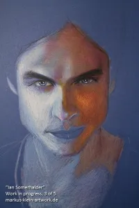 Ian Somerhalder WIP 3/5: Adding details and more light!