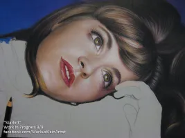 Starlett WIP 8/9: Eyes, lips, nose and facial features mostly done.