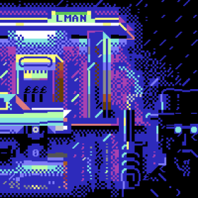 LMania - Gas Station Murder PETSCII